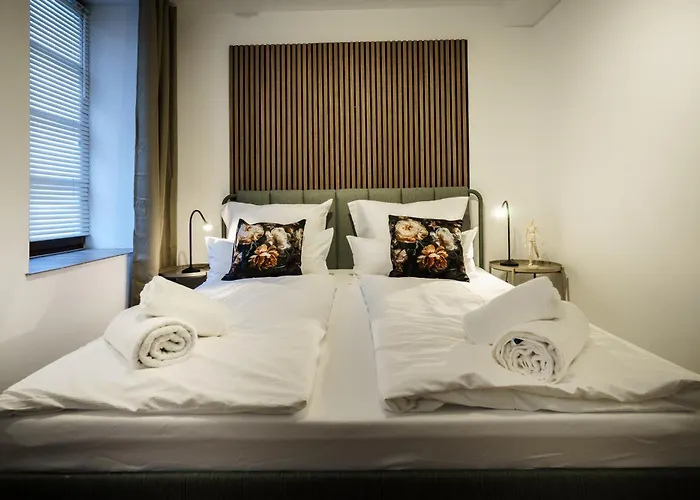 Lejlighed Boardinghaus Gruenefeld -w2 - Schoene Serviced - Kueche - Smart Tv - P - Premiummatratzen - Rainshower By Wooon Mettingen (North Rhine-Westphalia)