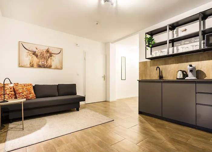 Boardinghaus Gruenefeld -w2 - Schoene Serviced - Kueche - Smart Tv - P - Premiummatratzen - Rainshower By Wooon Mettingen (North Rhine-Westphalia)